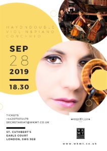 Haydn Concerto on September 28th at St Cuthbert's London